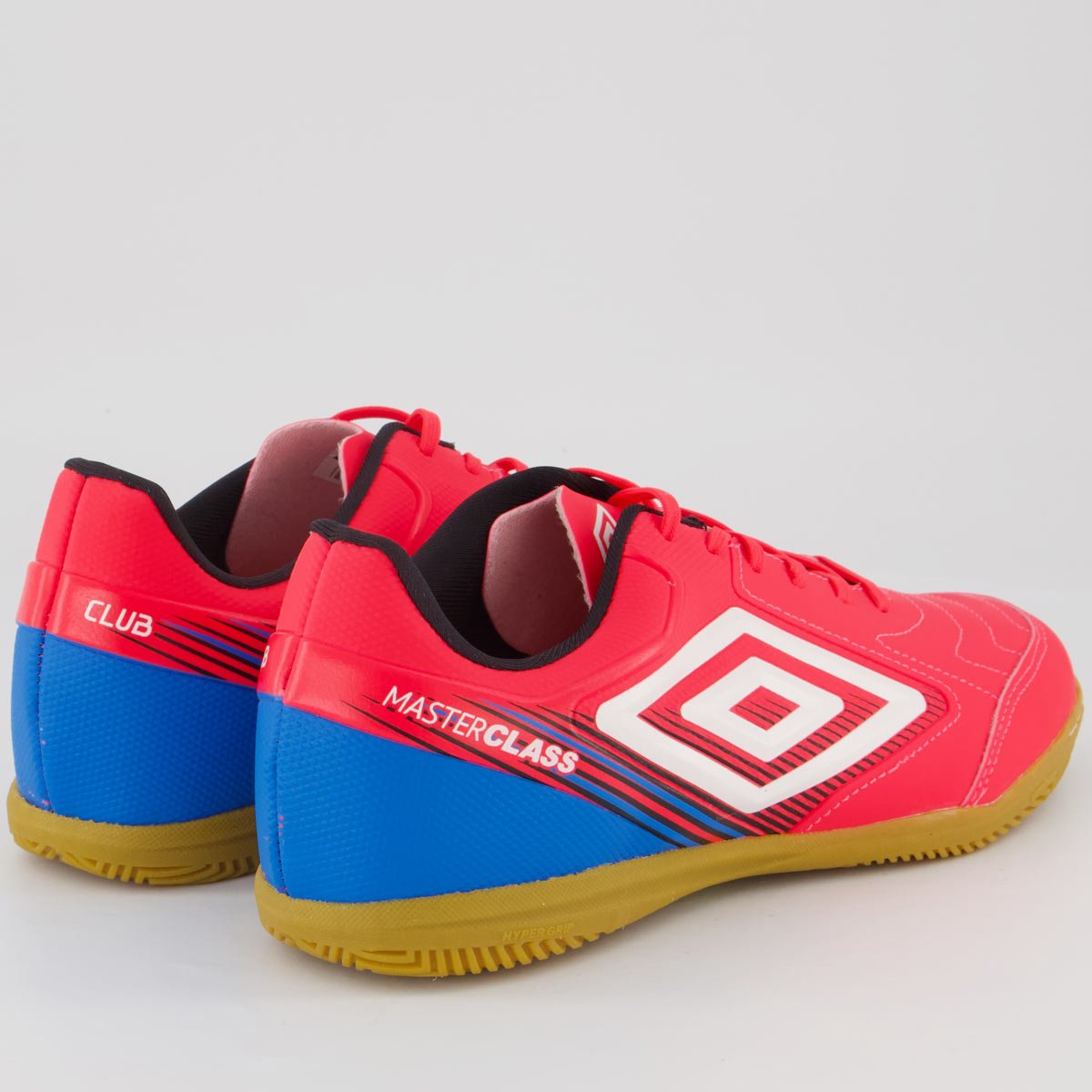 Chuteira Umbro Master Class Club Futsal Rosa e Azul Rosa 3