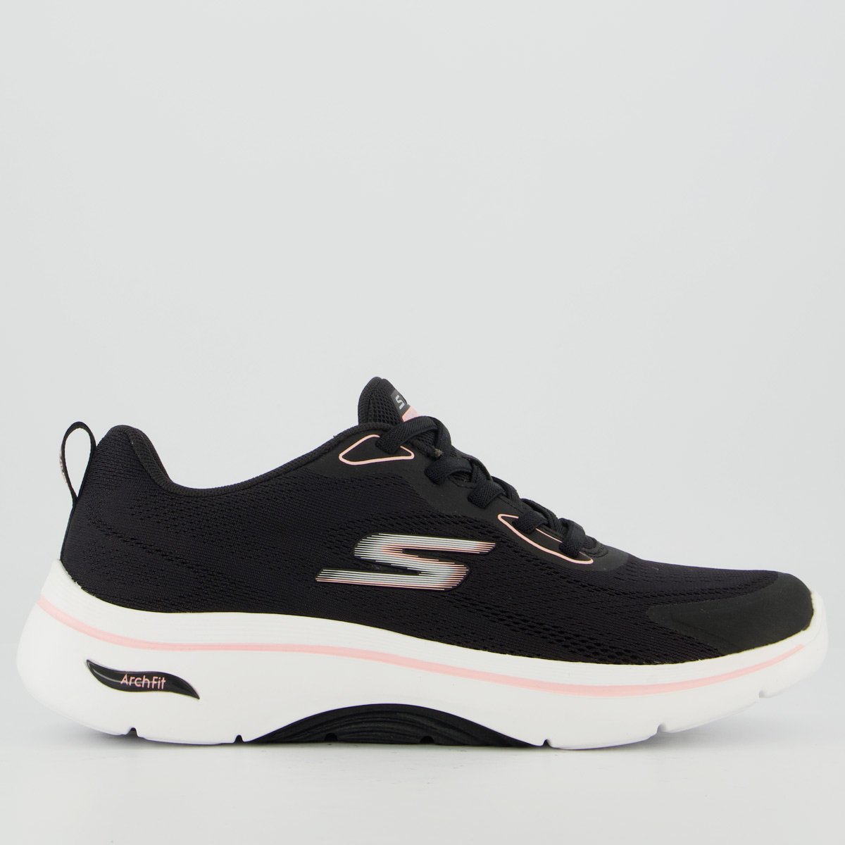 Tênis Skechers Go Walk Arch Fit 2.0 Feminino Preto e Branco