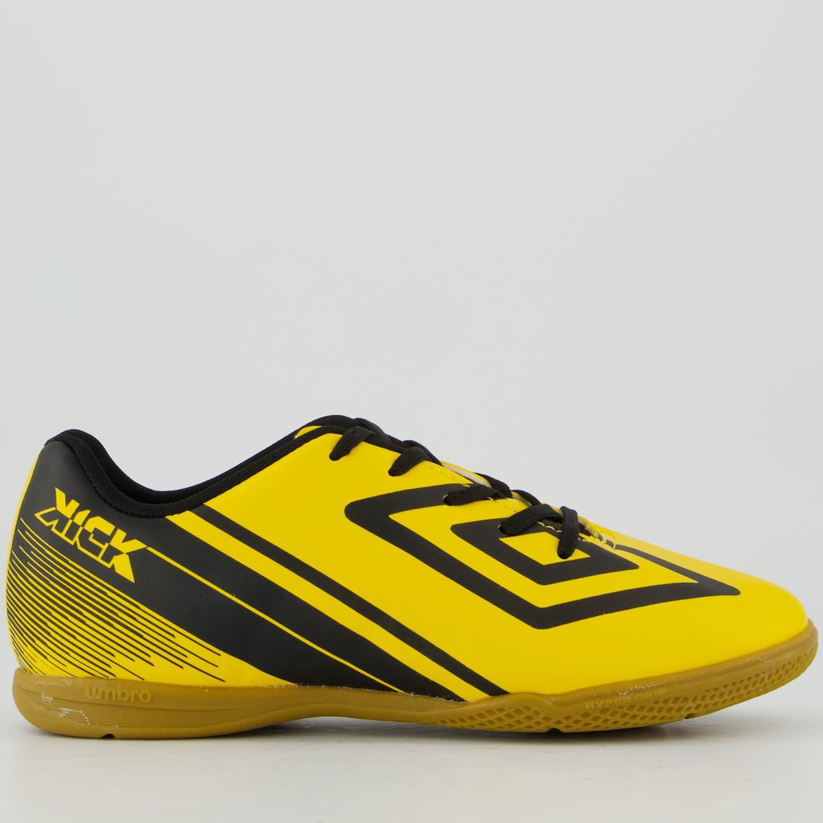 Chuteira Umbro Kick Futsal Juvenil Amarelo e Preto