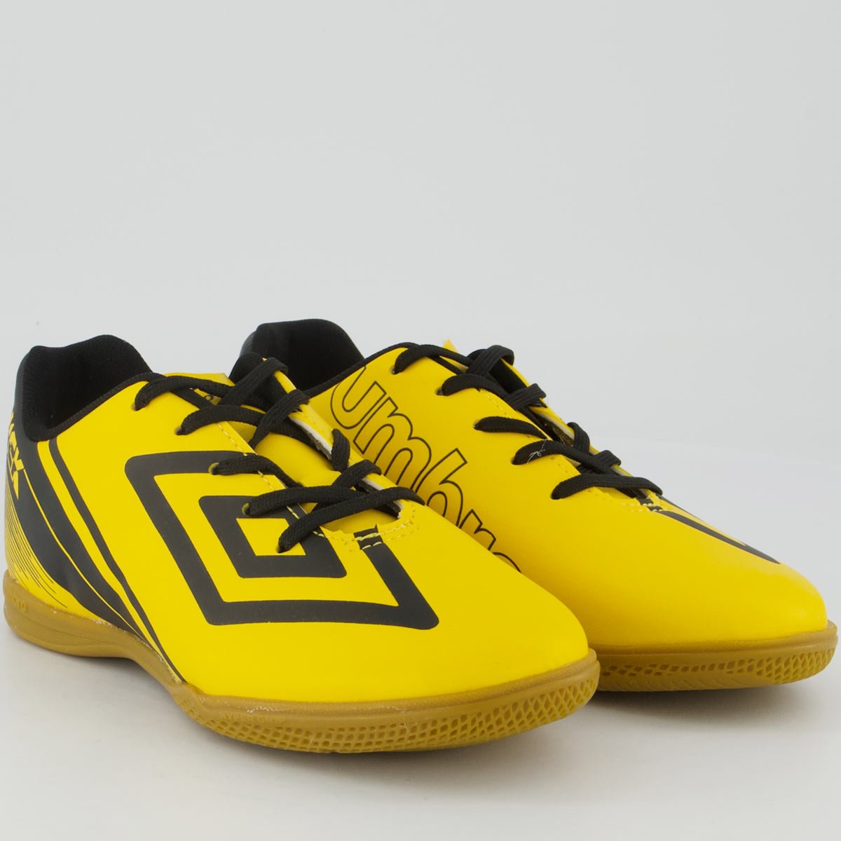 Chuteira Umbro Kick Futsal Juvenil Amarelo e Preto Amarelo 2
