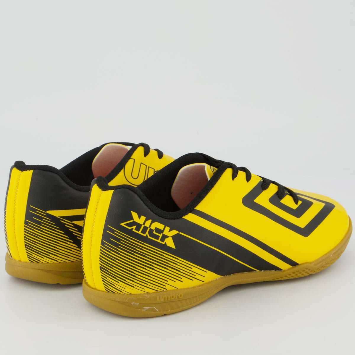 Chuteira Umbro Kick Futsal Juvenil Amarelo e Preto Amarelo 3