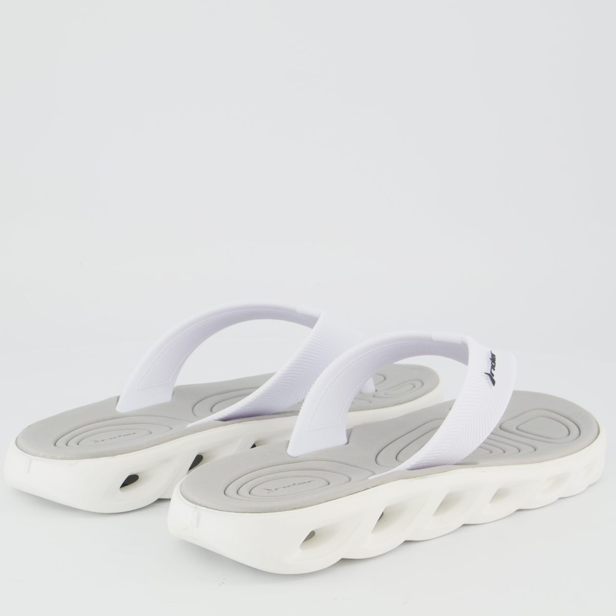 Chinelo Rider R Power Low Cinza e Branco Branco 4