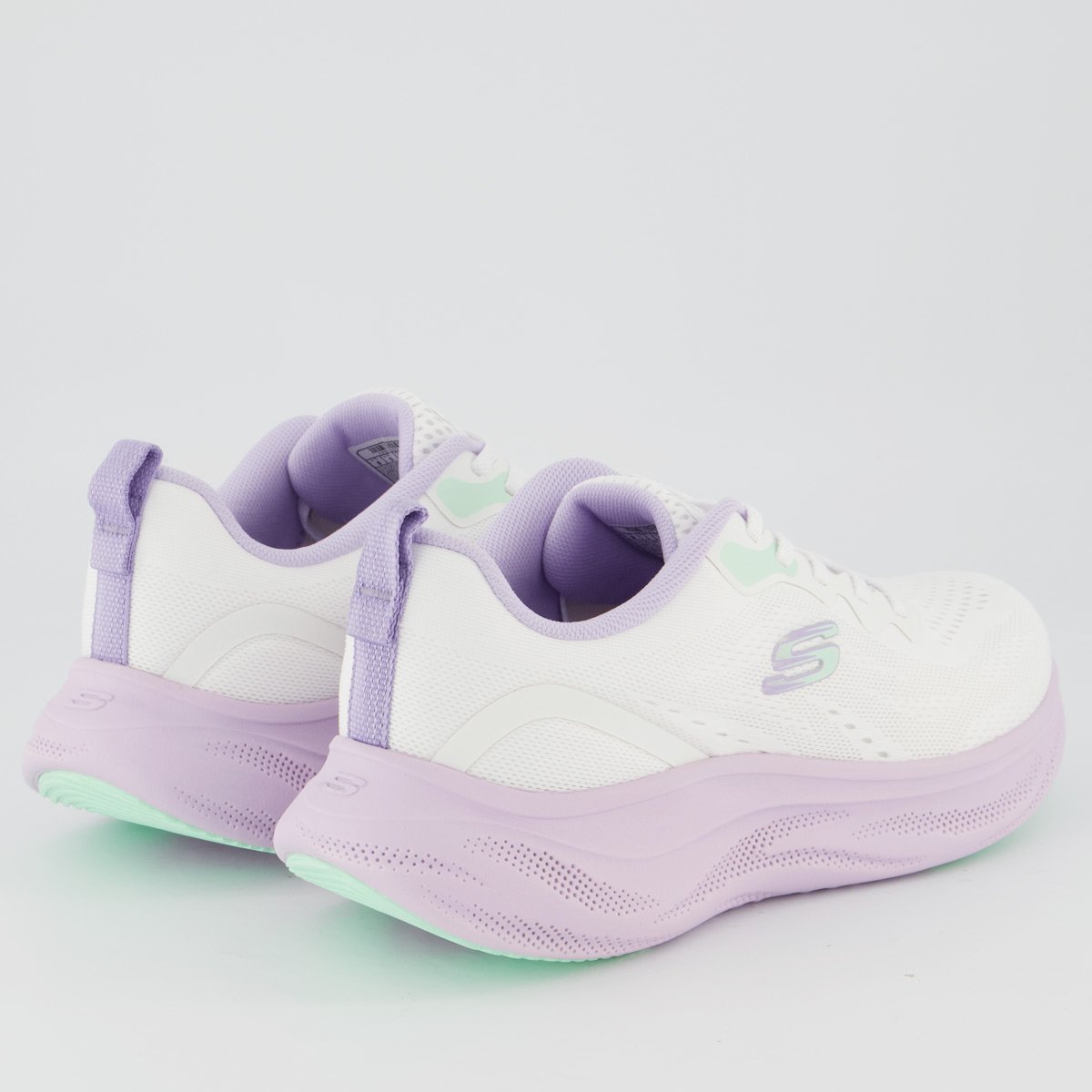 Tênis Skechers Skech Cloud Feminino Branco e Roxo Branco 3