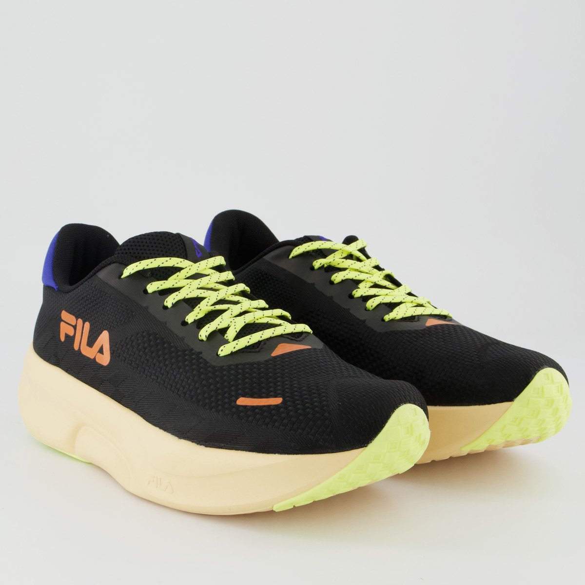 Tênis Fila Breeze Preto e Azul Preto 2