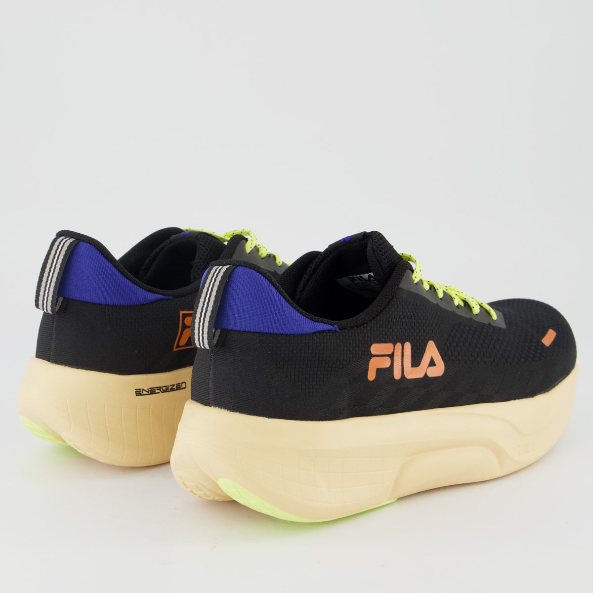 Tênis Fila Breeze Preto e Azul Preto 3