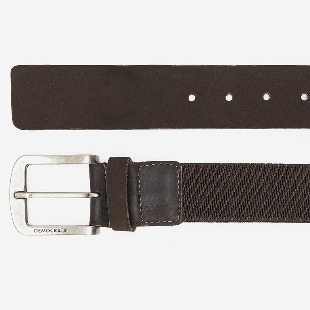 Cinto Democrata Largo Denim Marrom Marrom 3
