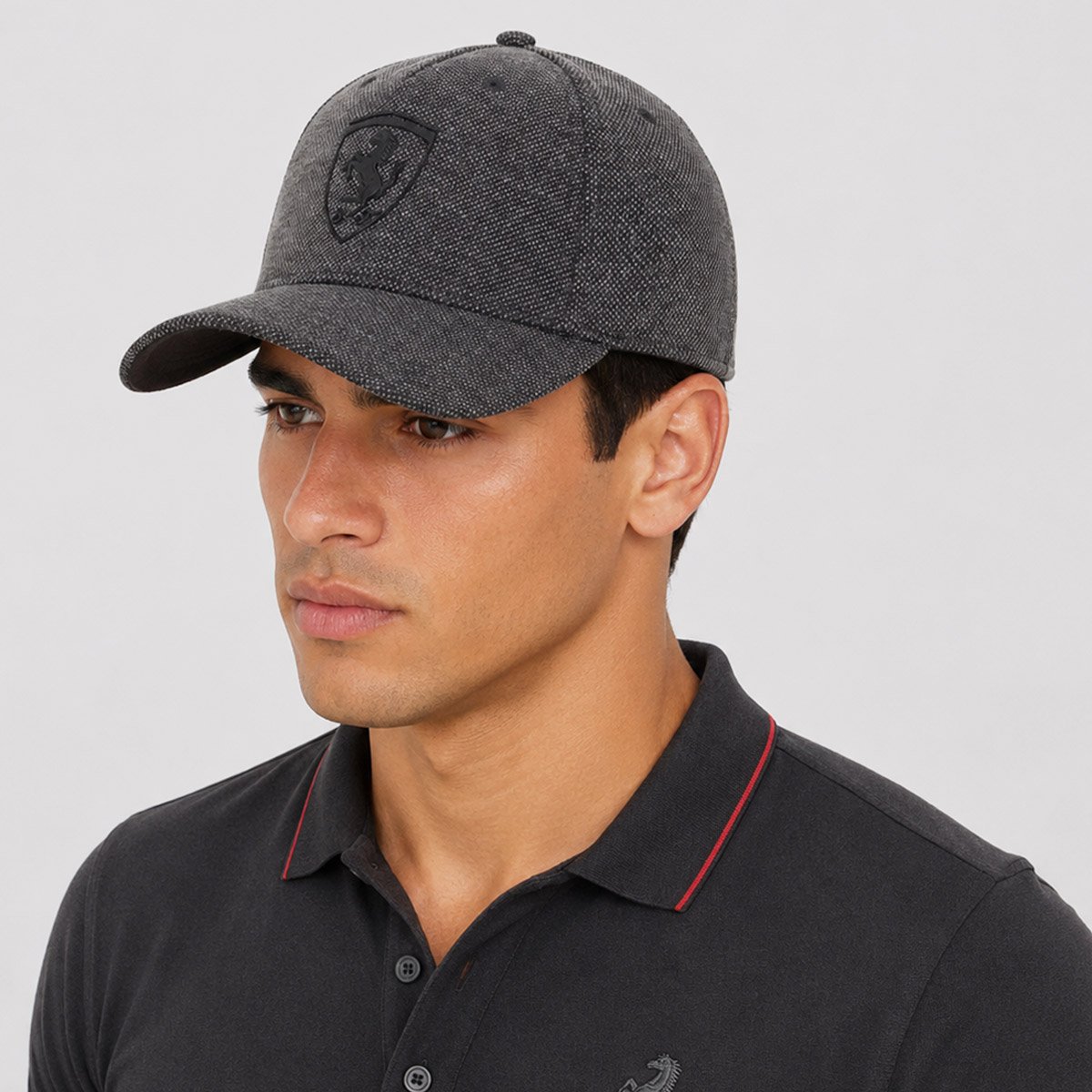 Boné Puma Ferrari Pro BB Cap Preto Preto 5