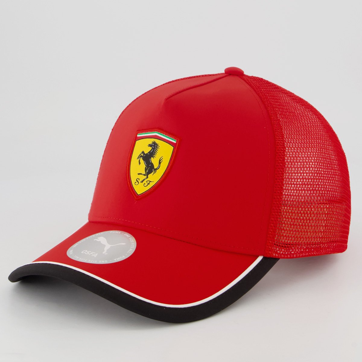 Boné Puma Ferrari Trucker Logo Vermelho