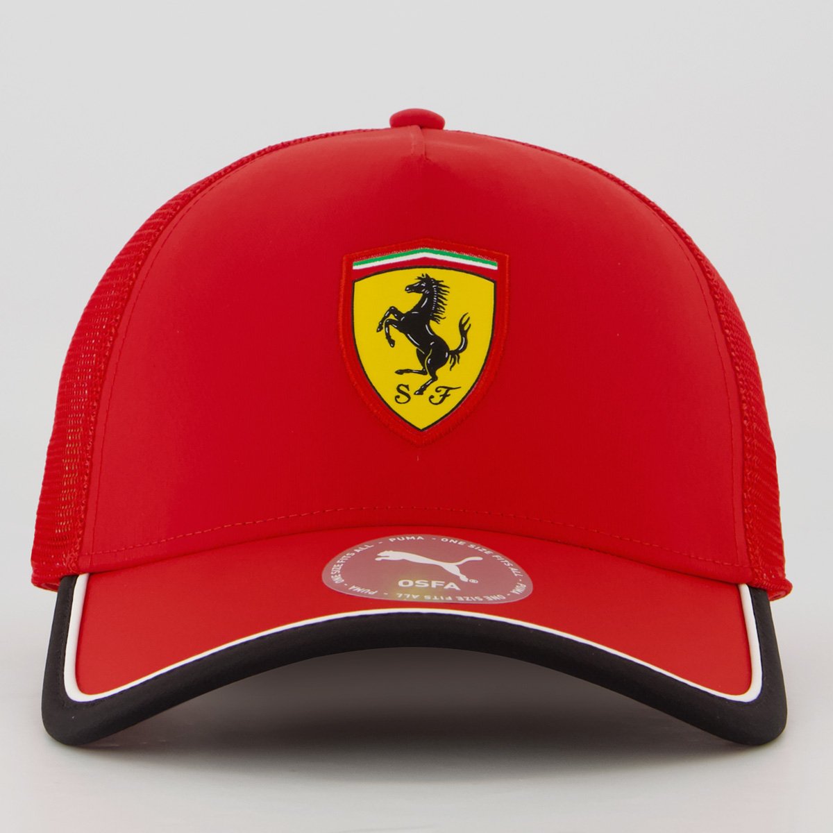 Boné Puma Ferrari Trucker Logo Vermelho Vermelho 2