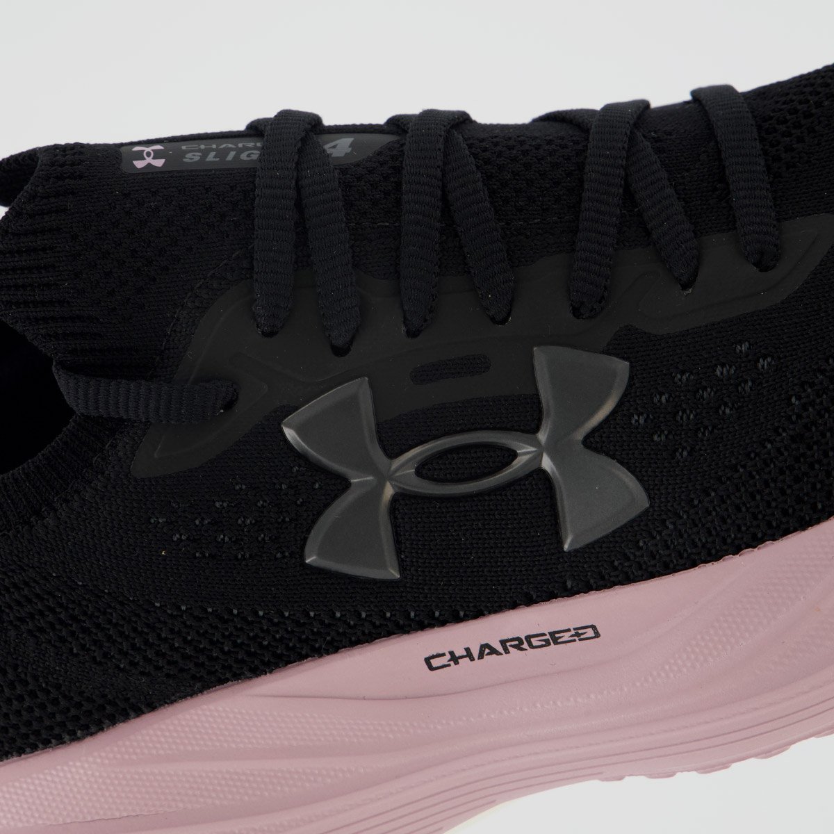 Tênis Under Armour Charged Slight 4 Feminino Preto e Lilás Preto 7