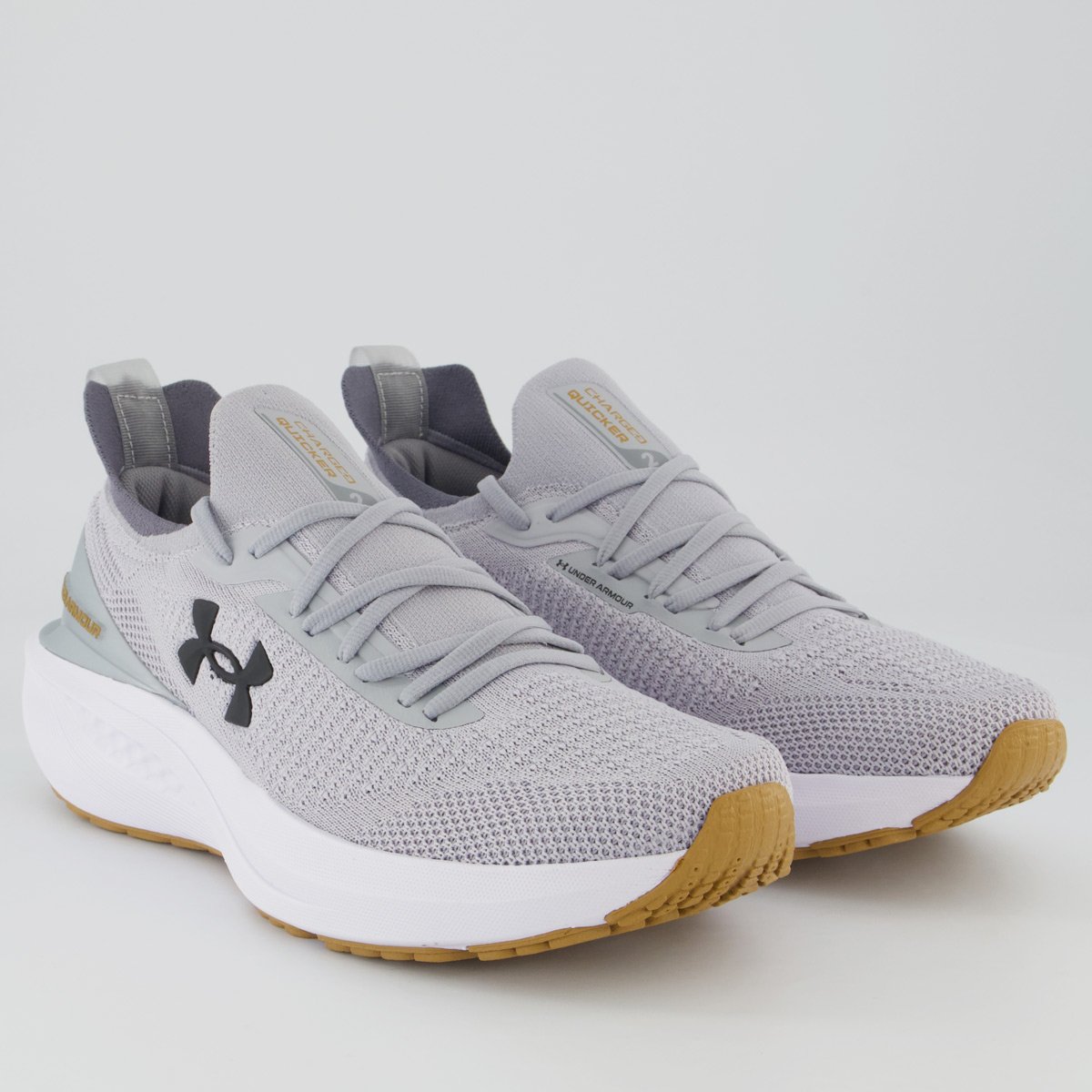 Tênis Under Armour Charged Quicker 2 Cinza e Branco Cinza 2