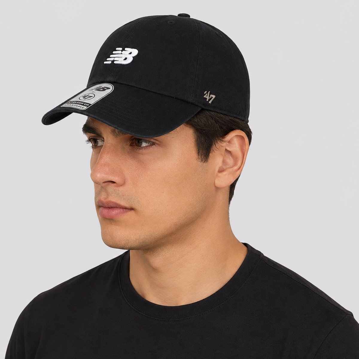 Boné New Balance 6-Panel Core Preto Preto 5