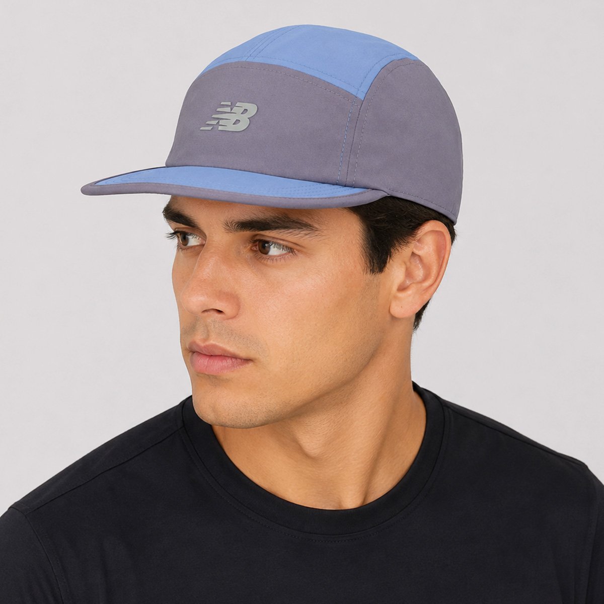 Boné New Balance Every Day Trainer 5 Panel Azul e Cinza Cinza/Azul 5