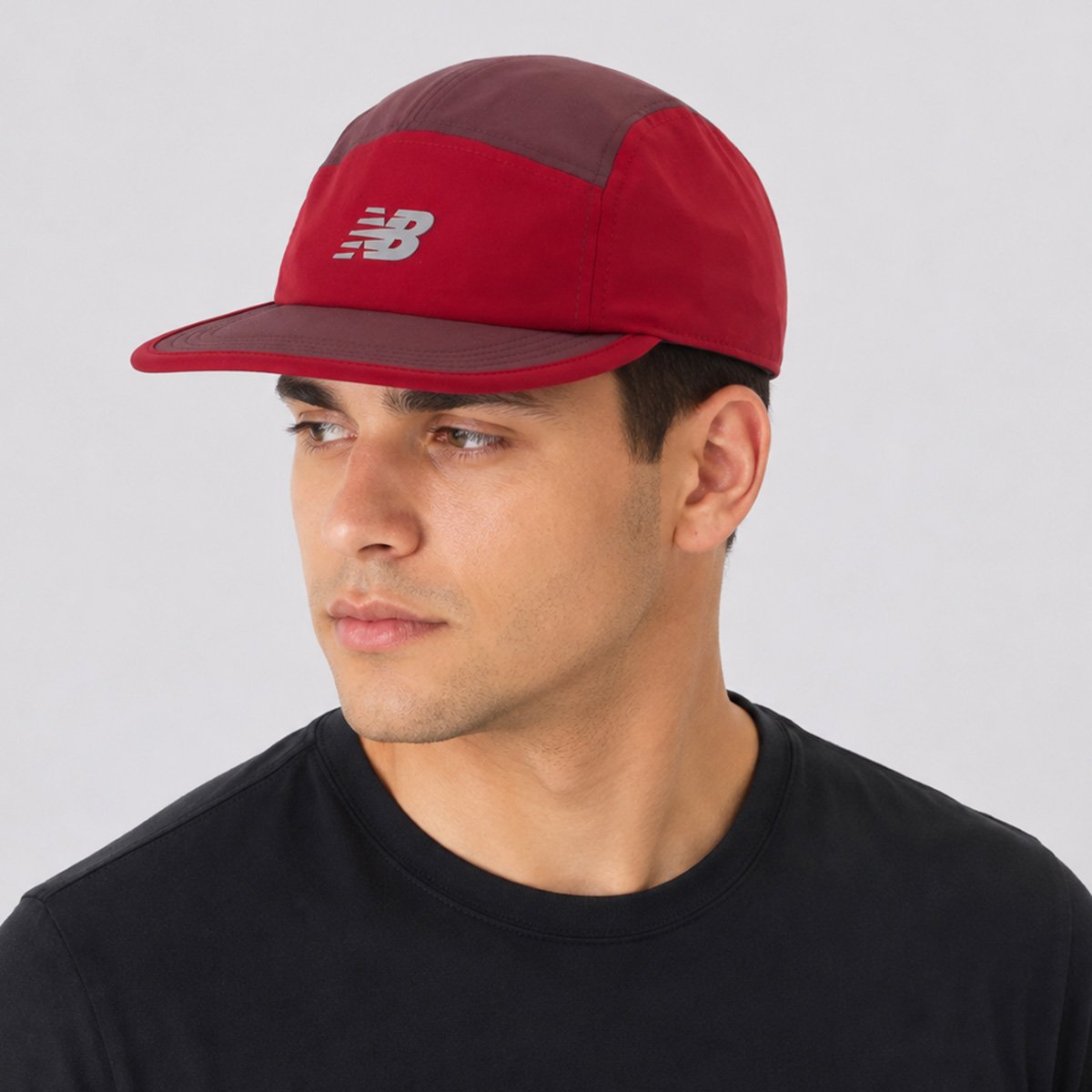 Boné New Balance Every Day Trainer 5 Panel Bordô Bordô 5