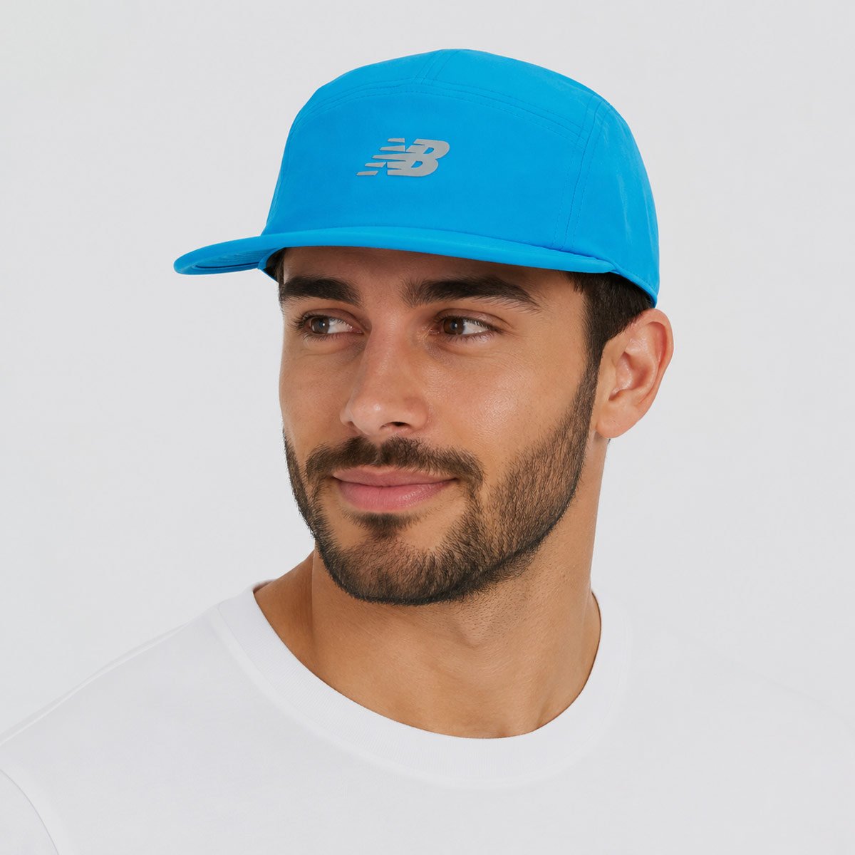 Boné New Balance Every Day Trainer 5 Panel Logo Azul Azul 5