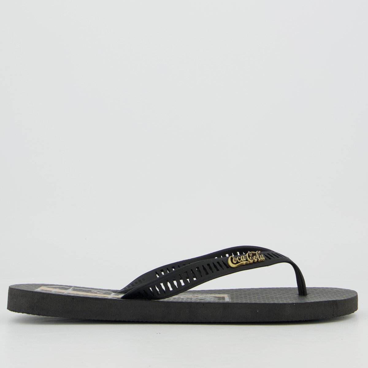 Chinelo Coca Cola Ault Preto Preto 2