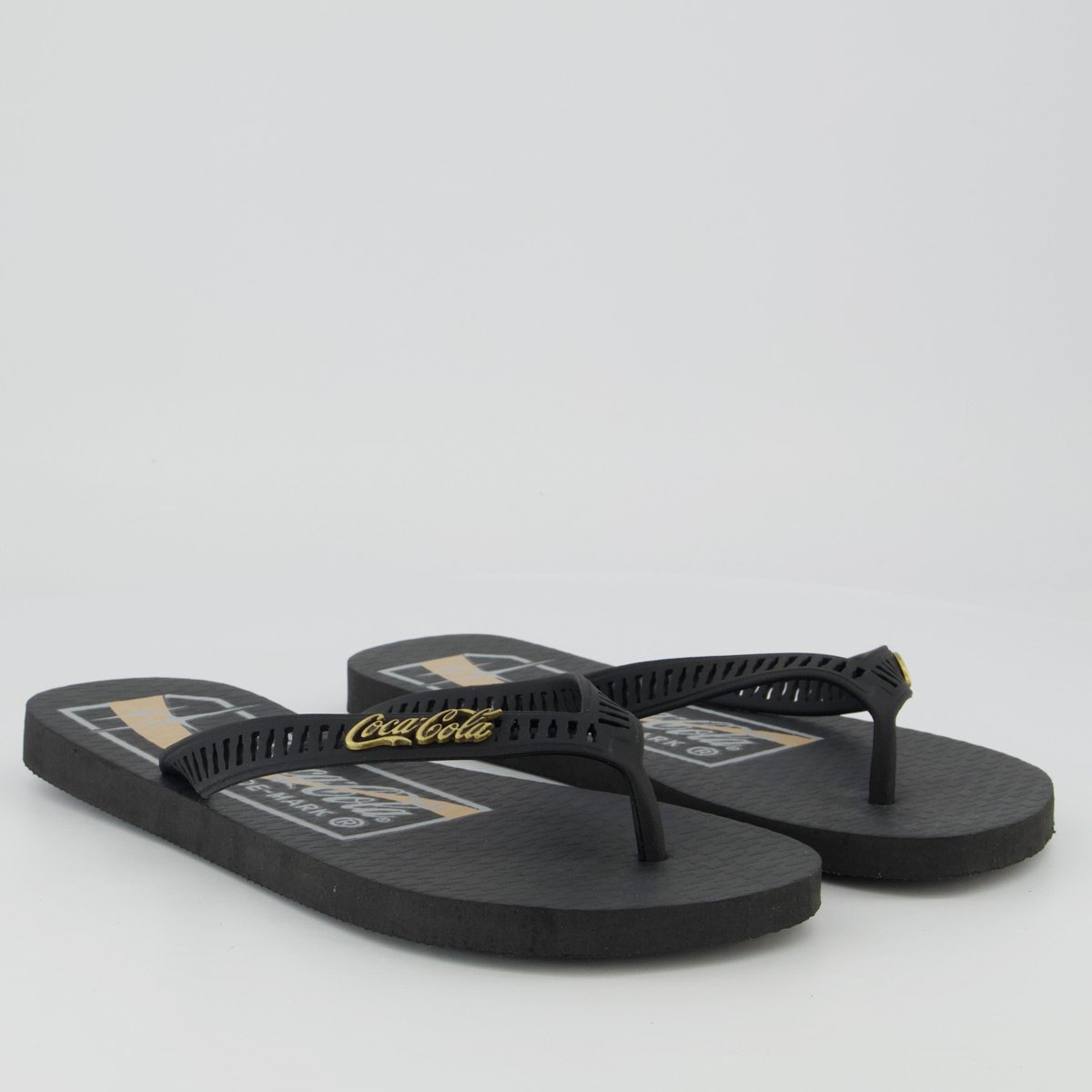 Chinelo Coca Cola Ault Preto Preto 3