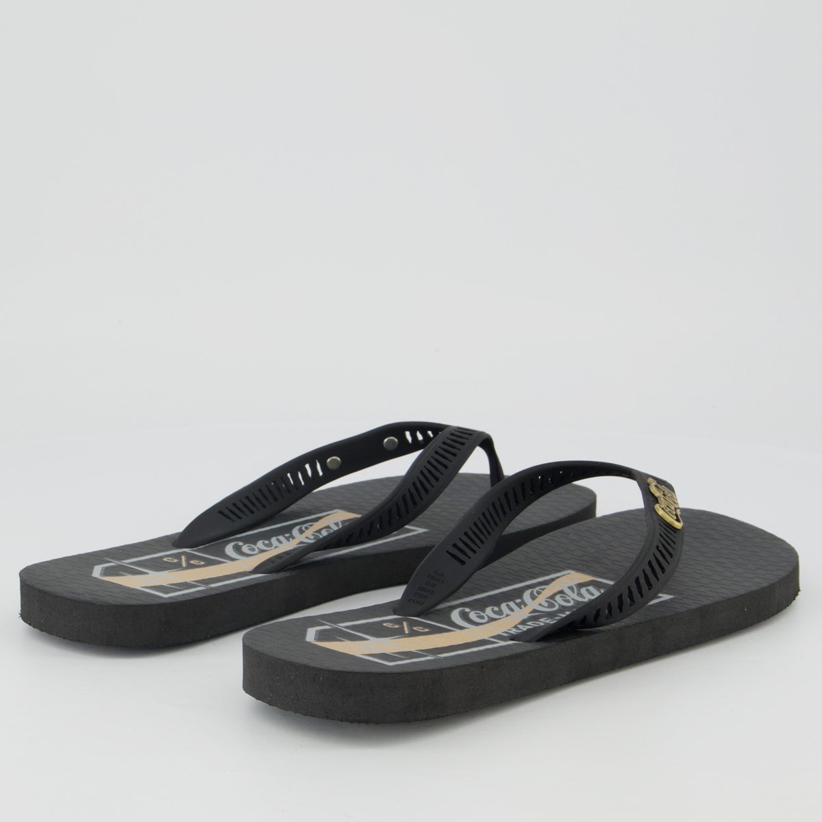 Chinelo Coca Cola Ault Preto Preto 4