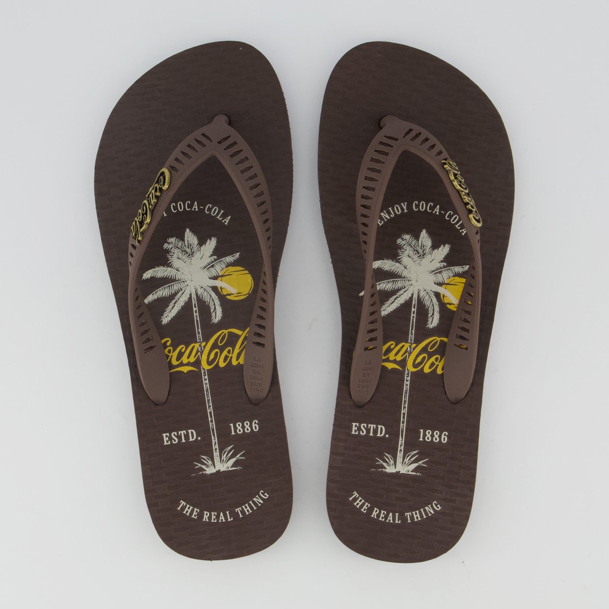 Chinelo Coca Cola Kamari Marrom