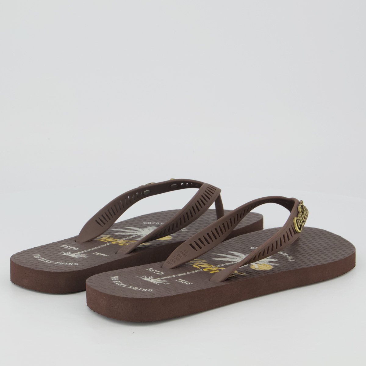 Chinelo Coca Cola Kamari Marrom Marrom 4