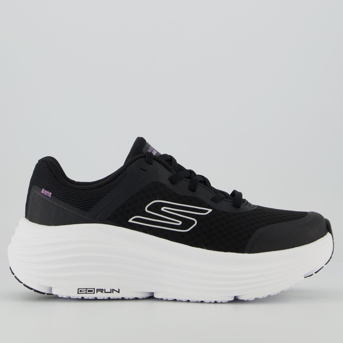 Tênis Skechers Max Cushioning Endeavour Feminino Preto e Branco