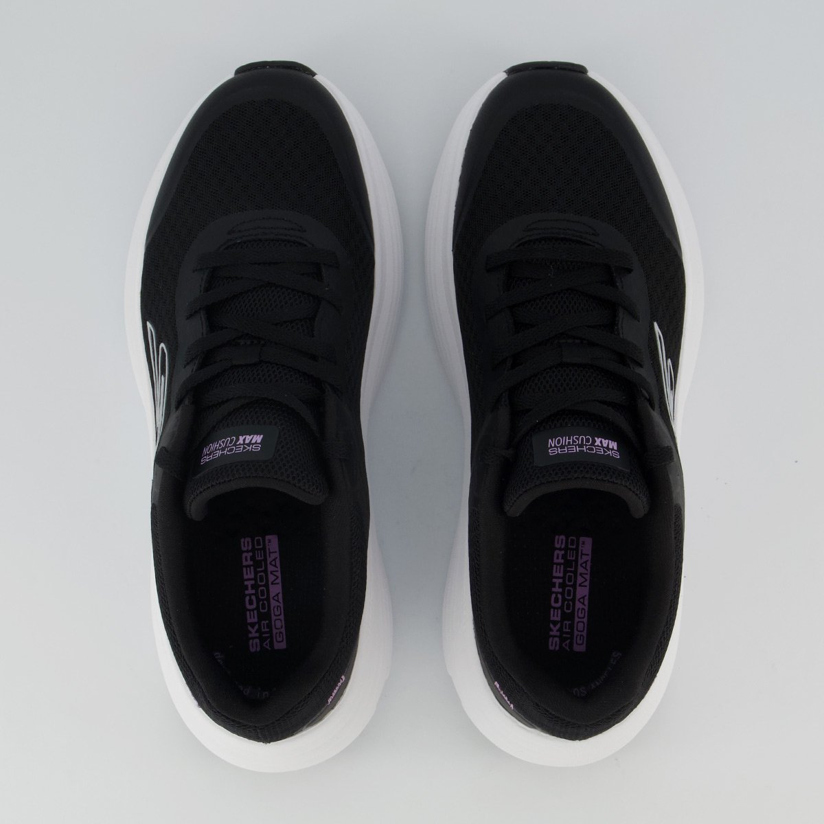 Tênis Skechers Max Cushioning Endeavour Feminino Preto e Branco Preto 5