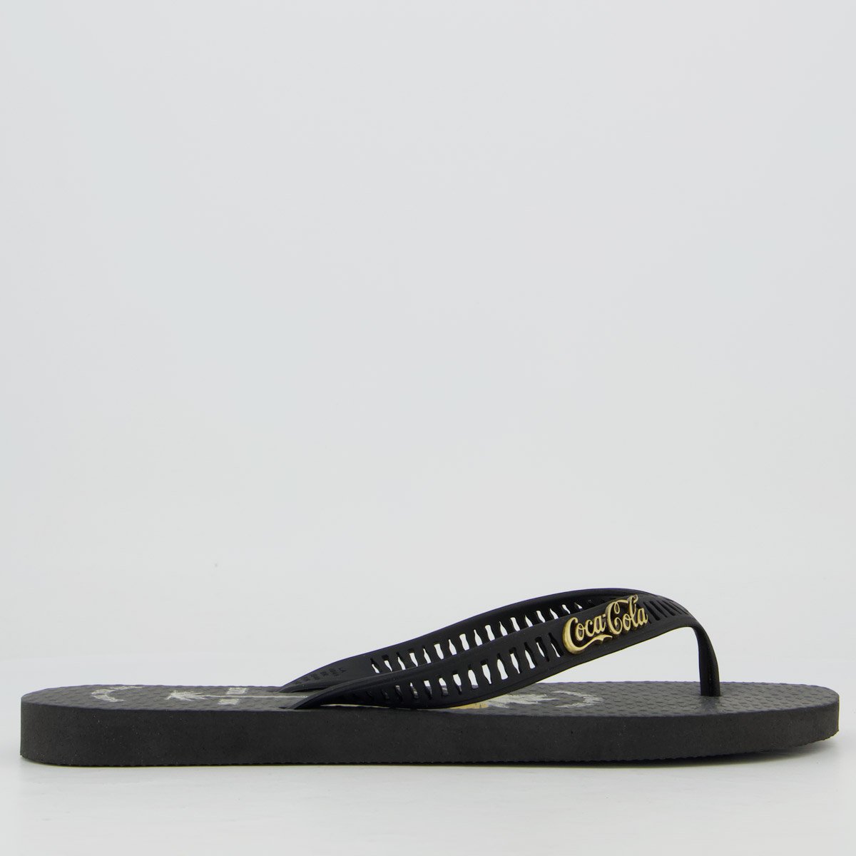 Chinelo Coca Cola Kamari Preto Preto 2
