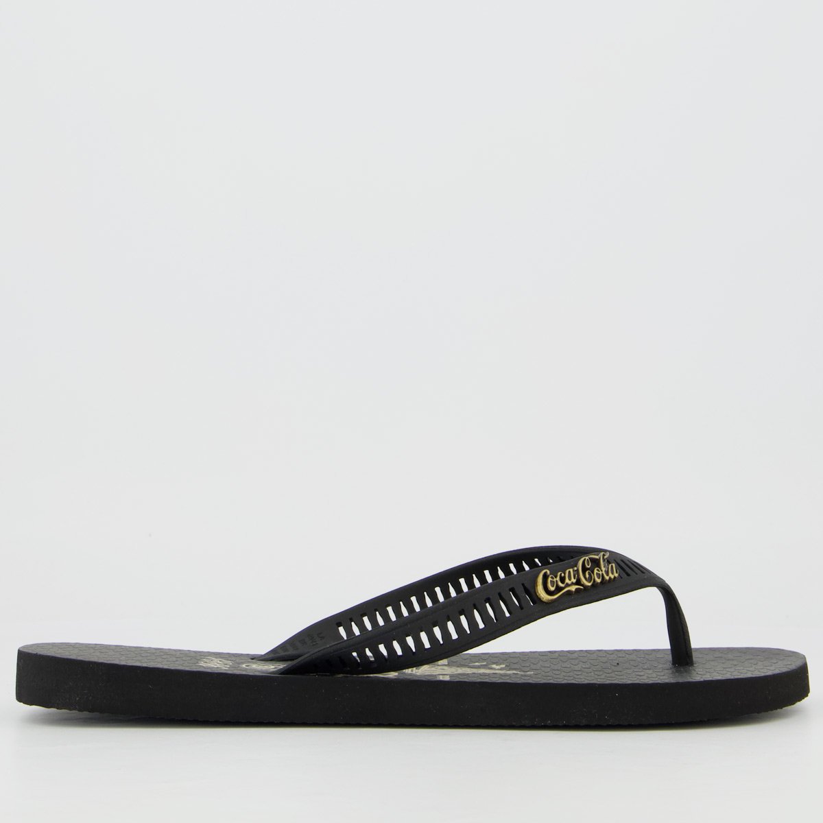 Chinelo Coca Cola Lacka Preto Preto 2