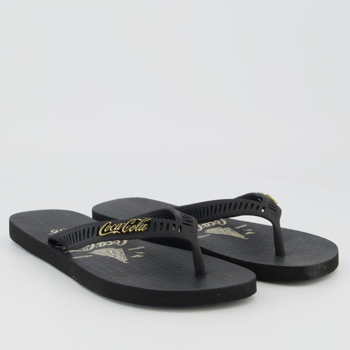 Chinelo Coca Cola Lacka Preto Preto 3