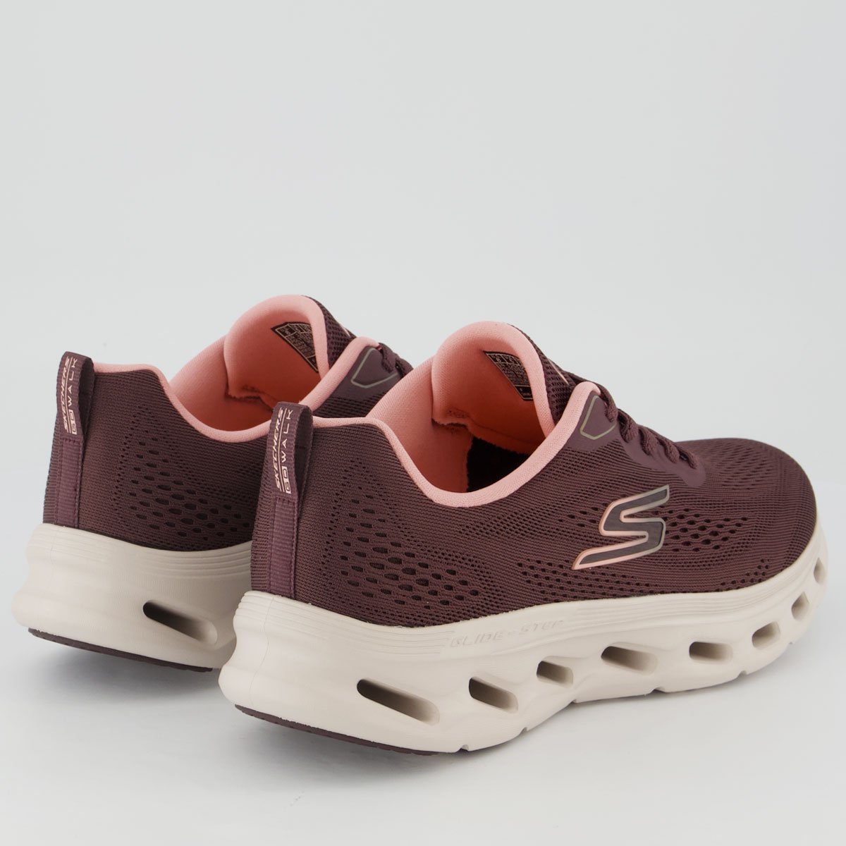 Tênis Skchers Go Walk Glide-Step 2.0 Feminino Bordô Bordô 3