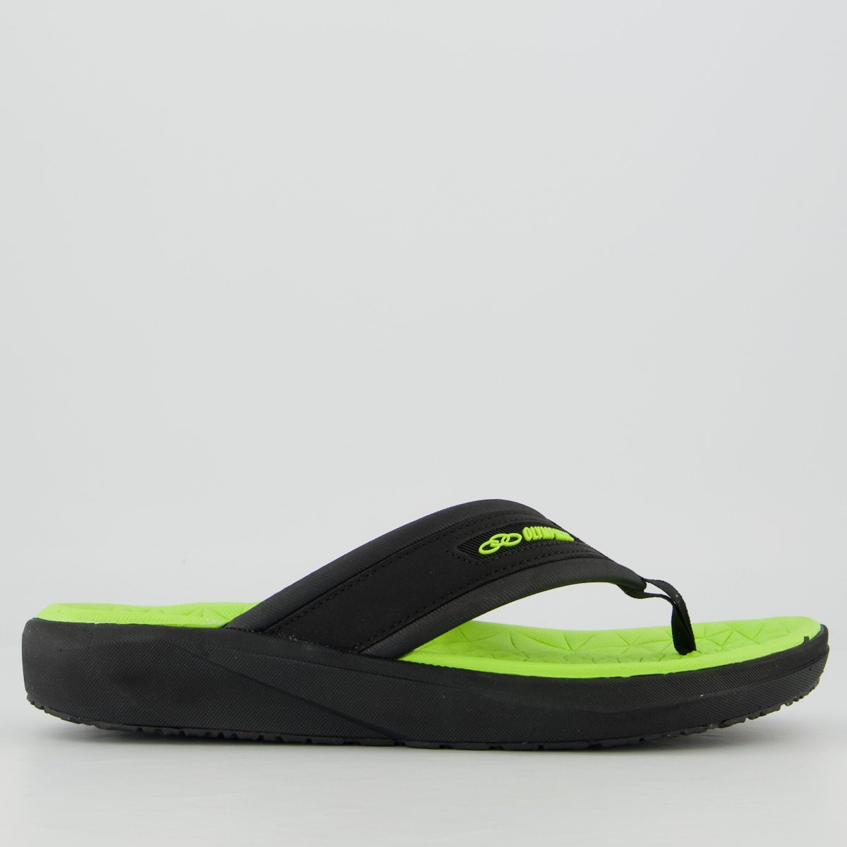 Chinelo Olympikus 921 Plus Preto e Verde Preto 2