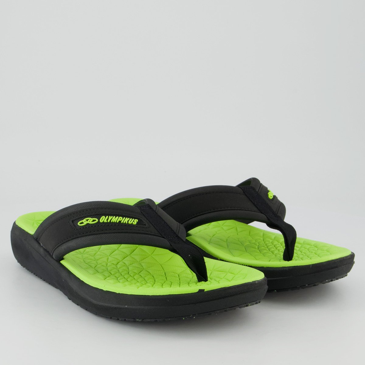 Chinelo Olympikus 921 Plus Preto e Verde Preto 3