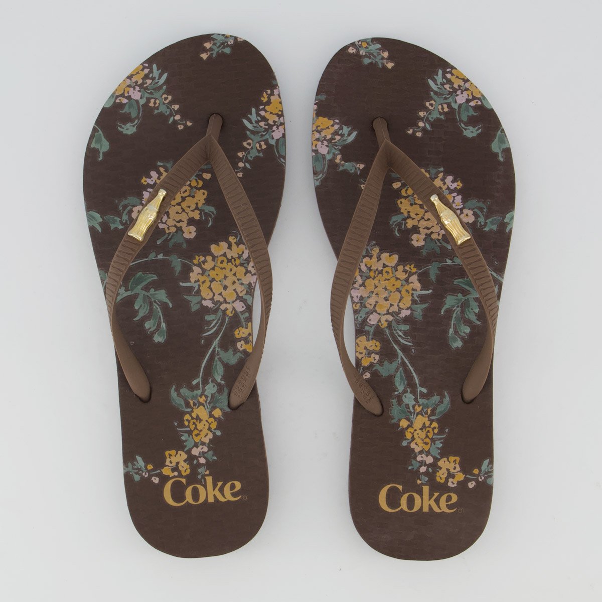 Chinelo Coca Cola Sara Feminino Marrom