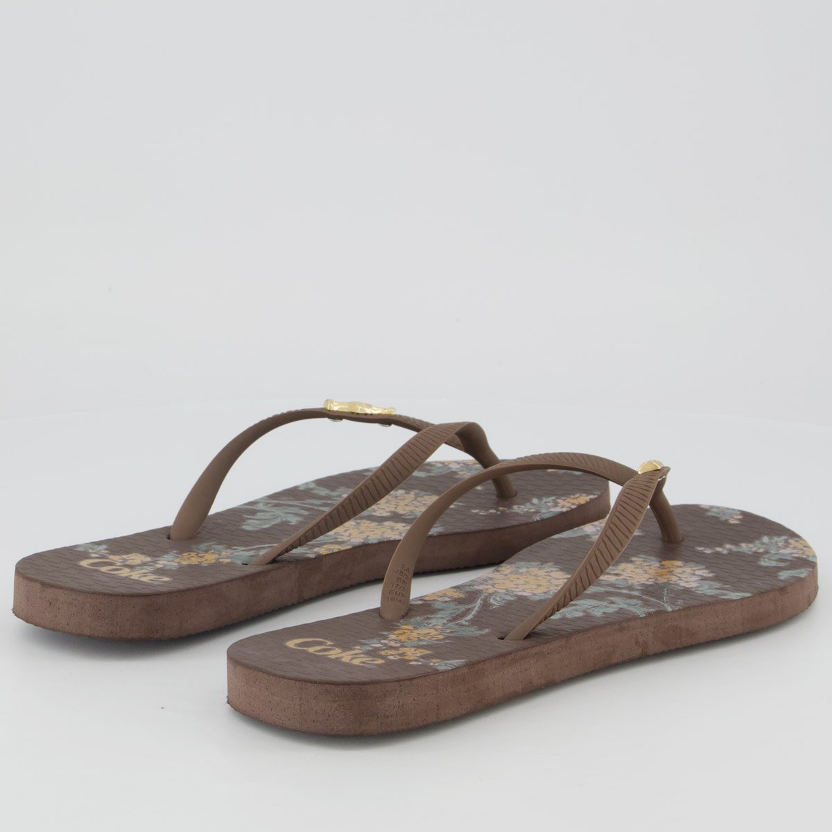 Chinelo Coca Cola Sara Feminino Marrom Marrom 4