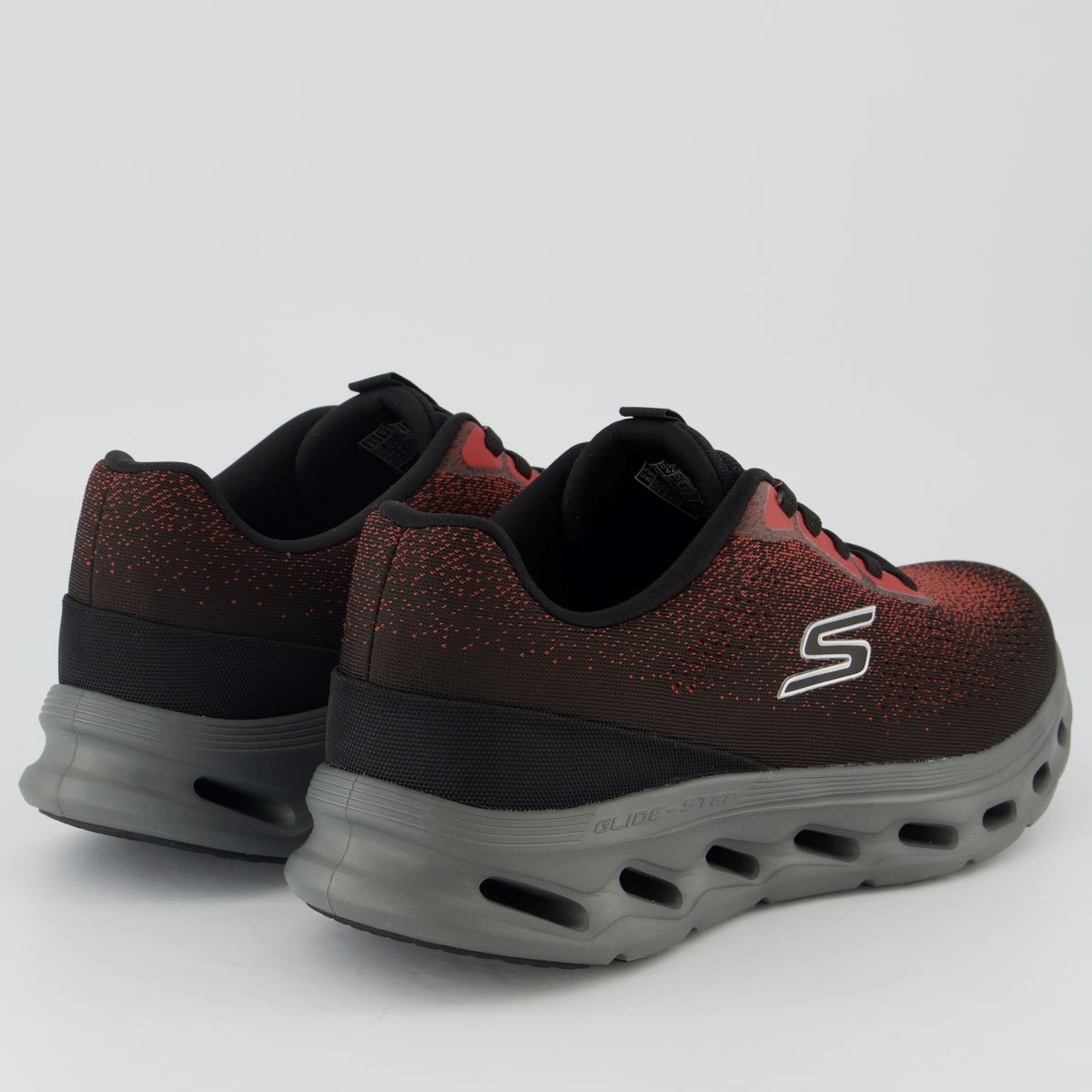 Tênis Skchers Go Walk Glide-Step 2.0 Vermelho e Preto Preto 3
