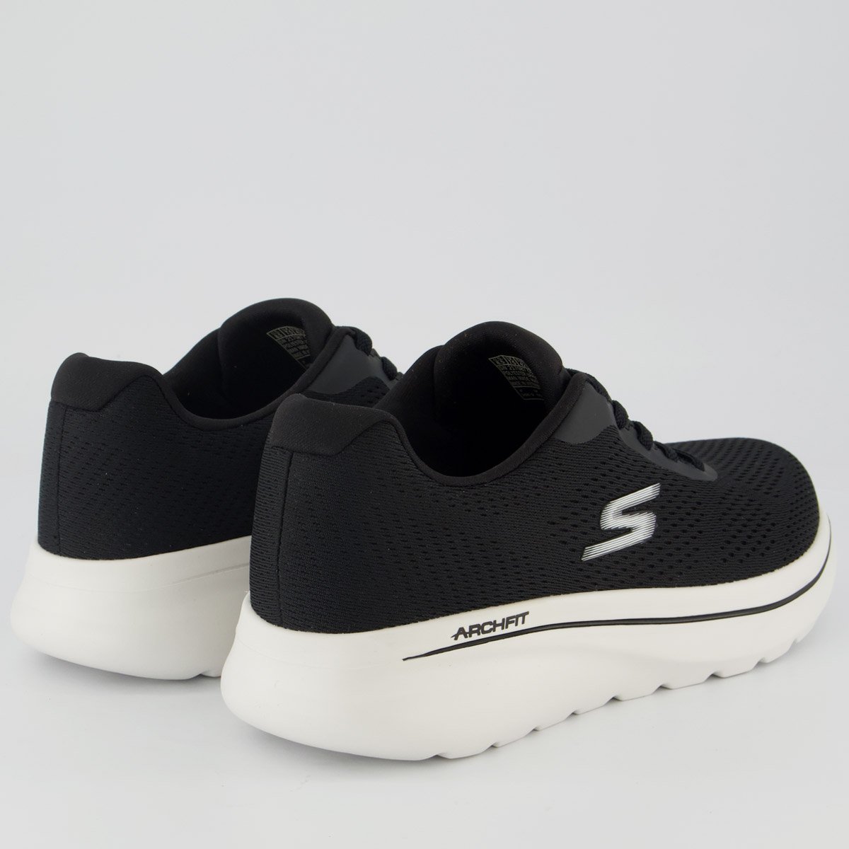 Tênis Skechers Arch Fit N-Joy Preto e Branco Preto 3