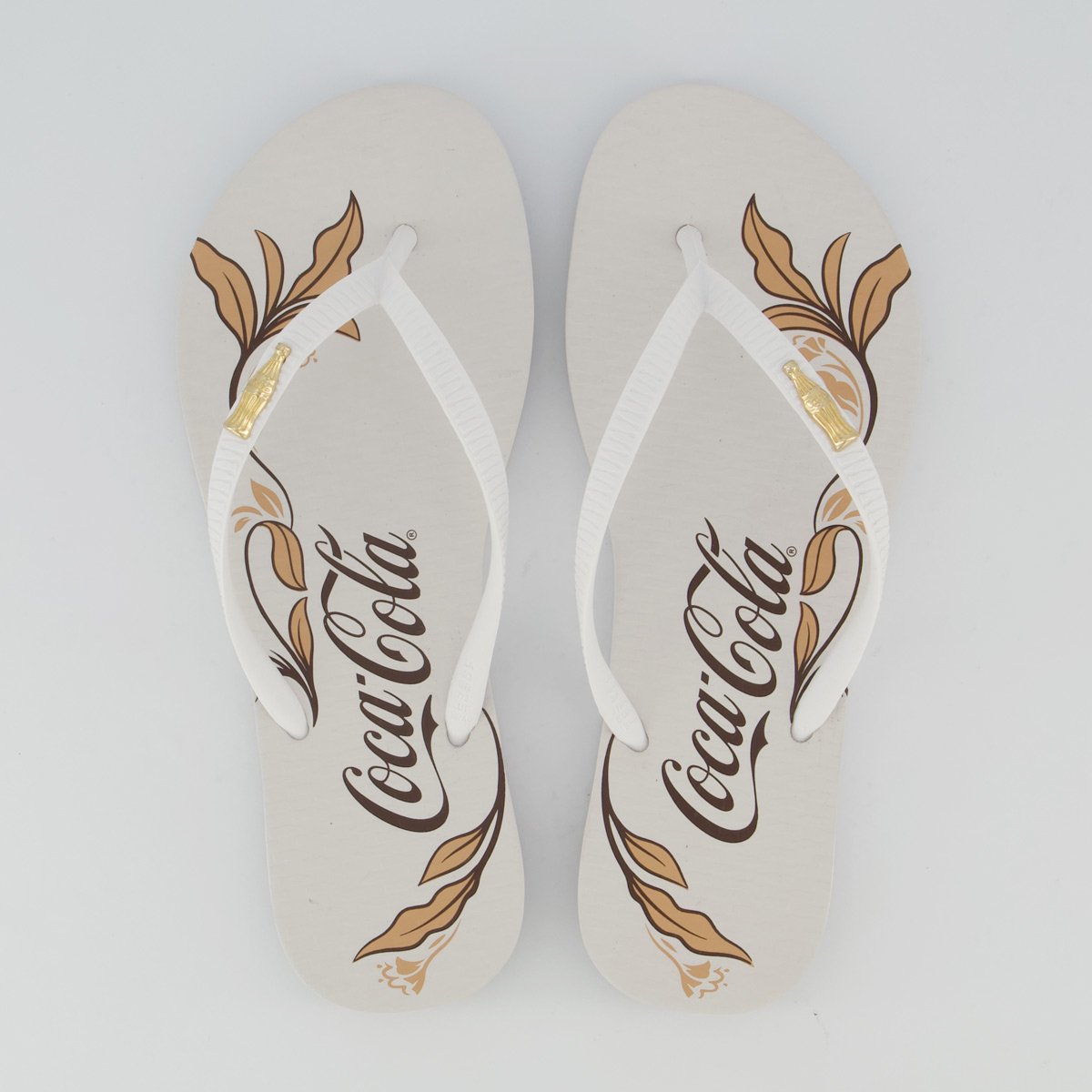Chinelo Coca Cola James Feminino Branco