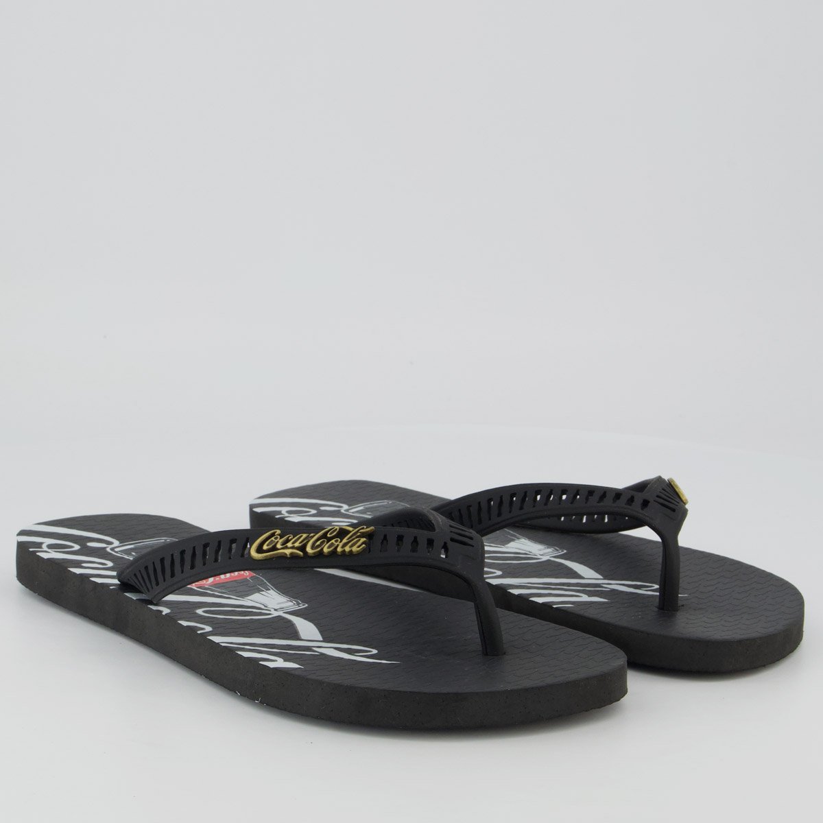 Chinelo Coca Cola Dayton Preto Preto 3