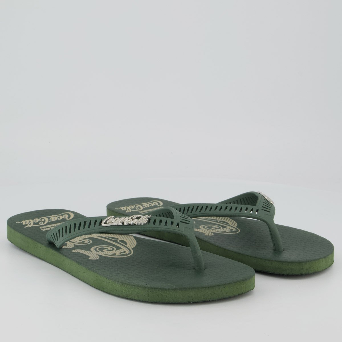 Chinelo Coca Cola Ithaca Verde Oliva Verde 3