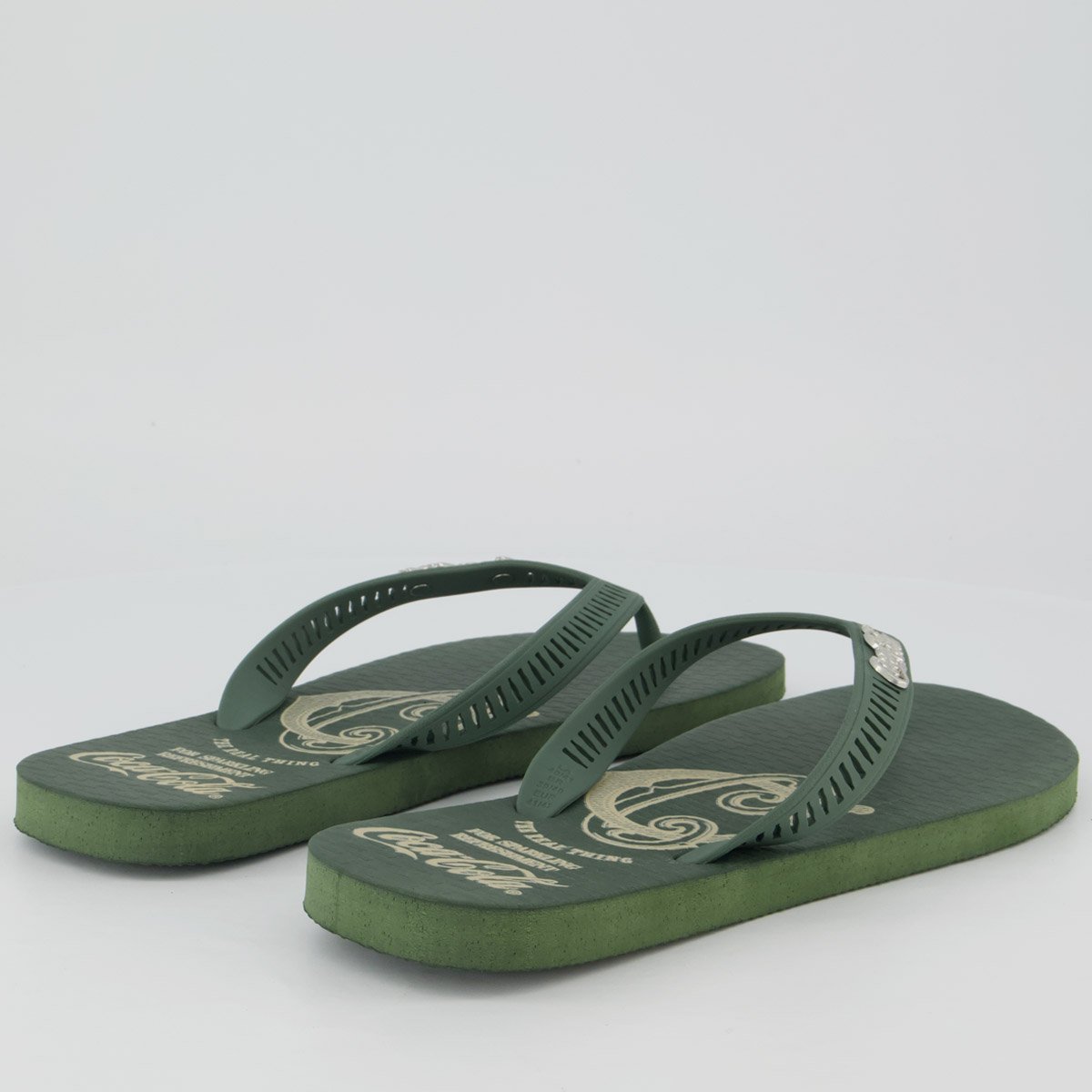 Chinelo Coca Cola Ithaca Verde Oliva Verde 4