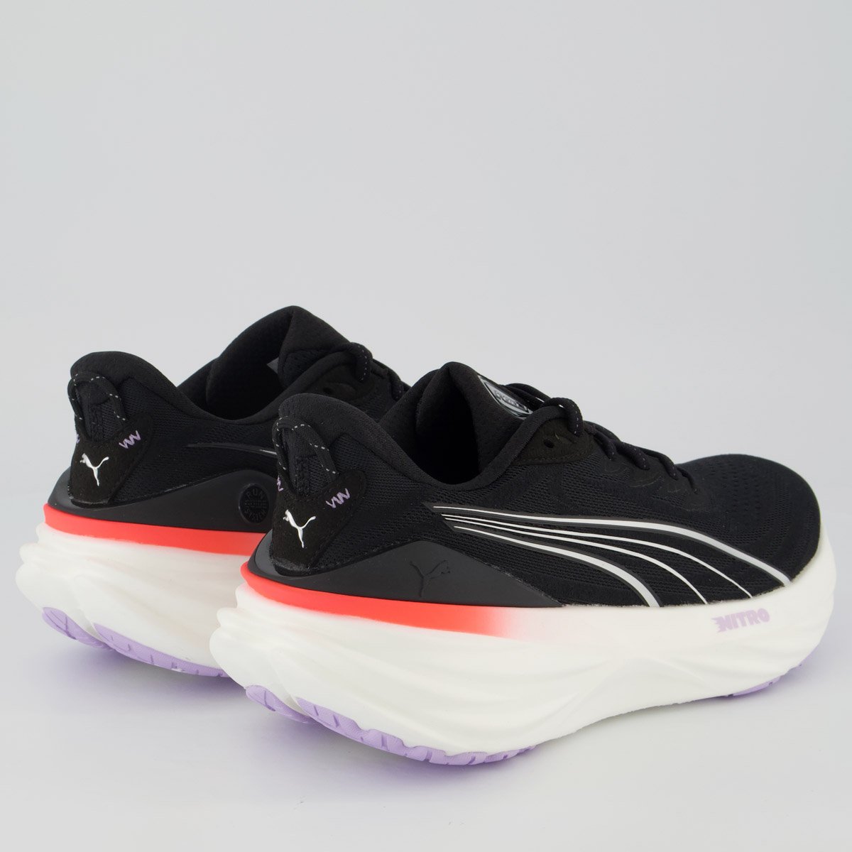 Tênis Puma Foreverun Nitro 3 Feminino Preto e Vermelho Preto 3