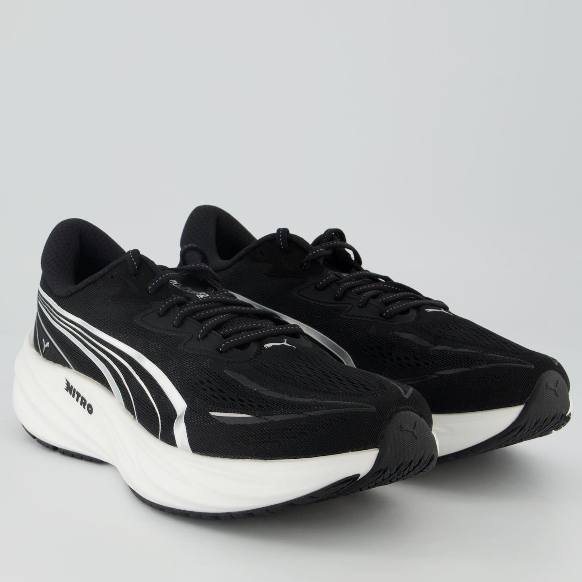 Tênis Puma Velocity Nitro 5 Preto e Branco Preto 2
