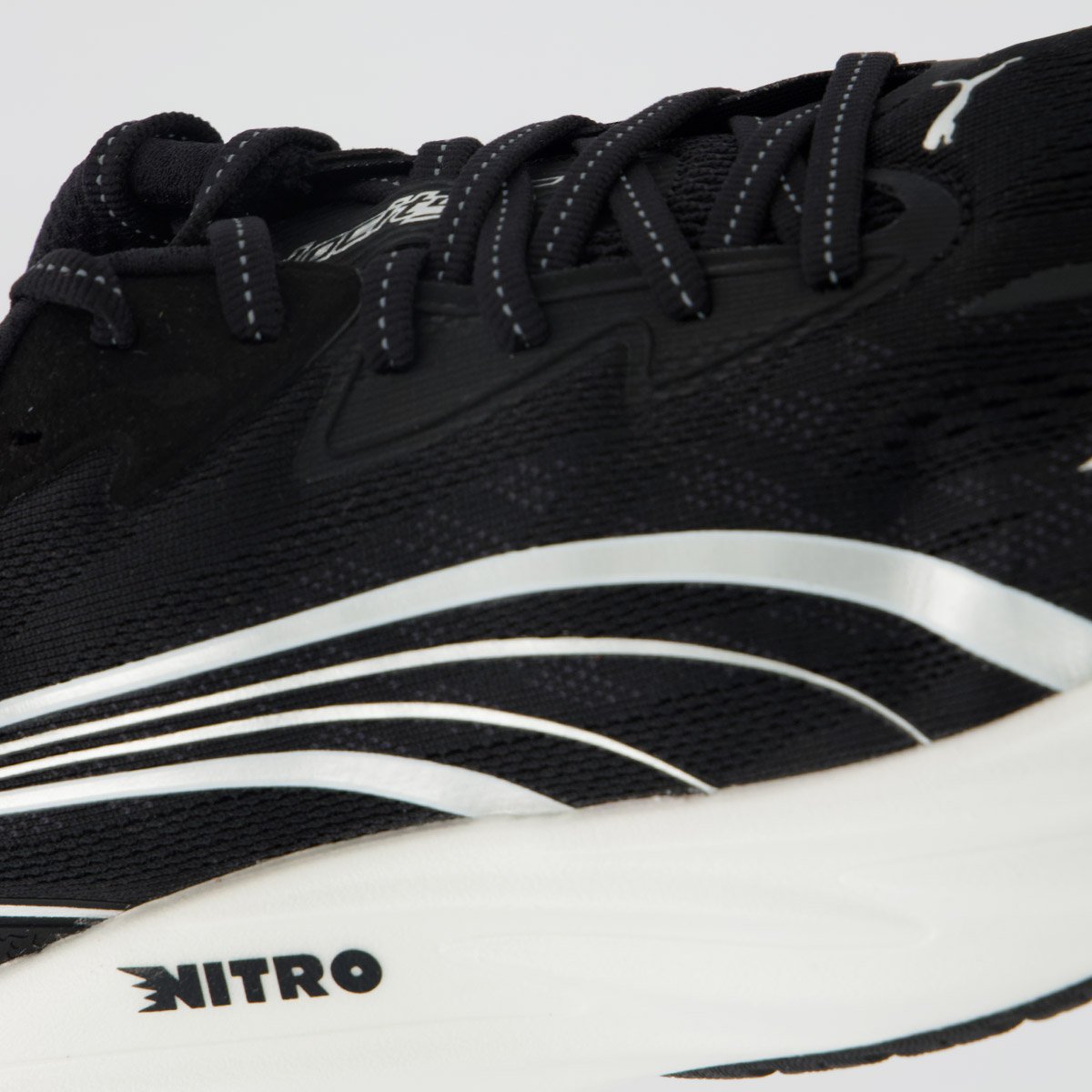Tênis Puma Velocity Nitro 5 Preto e Branco Preto 7