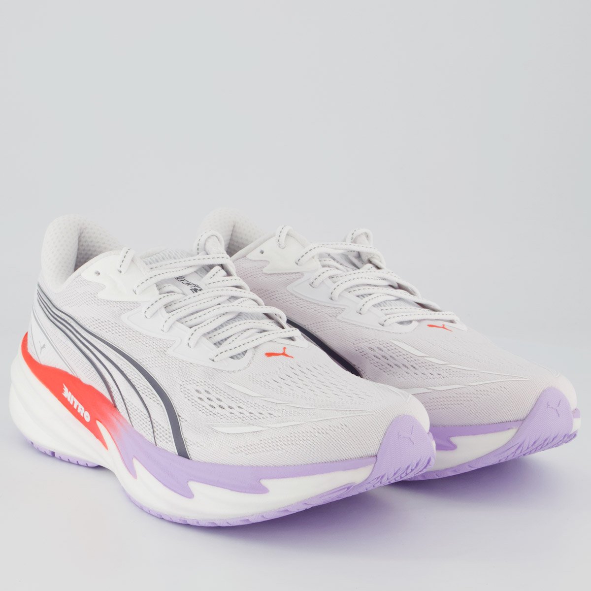 Tênis Puma Velocity Nitro 5 Feminino Branco e Rosa Branco 2