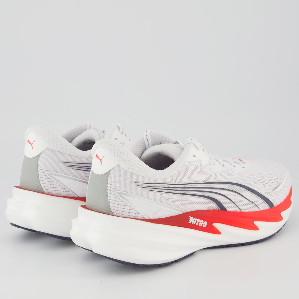 Tênis Puma Velocity Nitro 5 Branco e Vermelho Branco 3