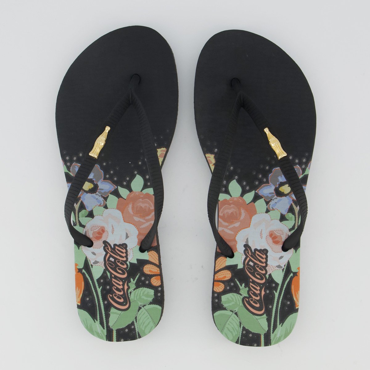 Chinelo Coca Cola Abbe Feminino Preto