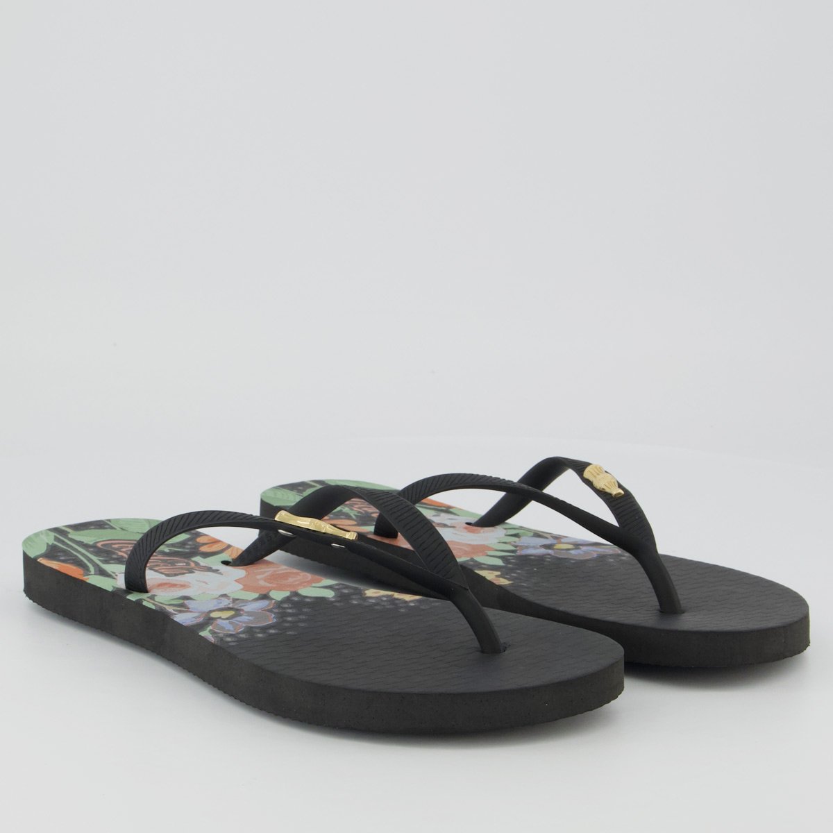 Chinelo Coca Cola Abbe Feminino Preto Branco 3