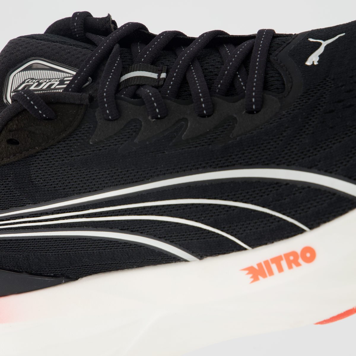 Tênis Puma Foreverun Nitro 3 Preto e Vermelho Preto 7