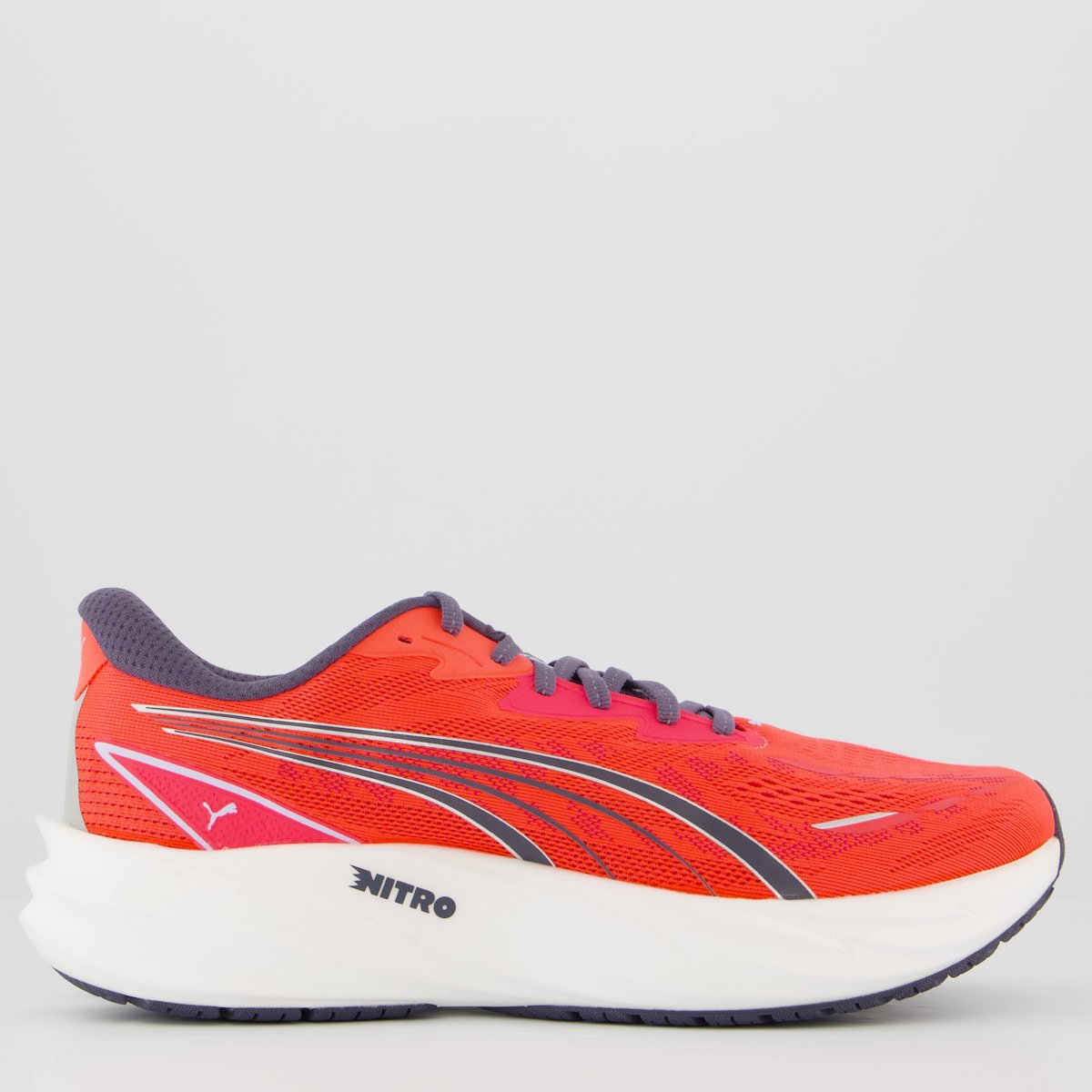Tênis Puma Velocity Nitro 5 Vermelho e Cinza