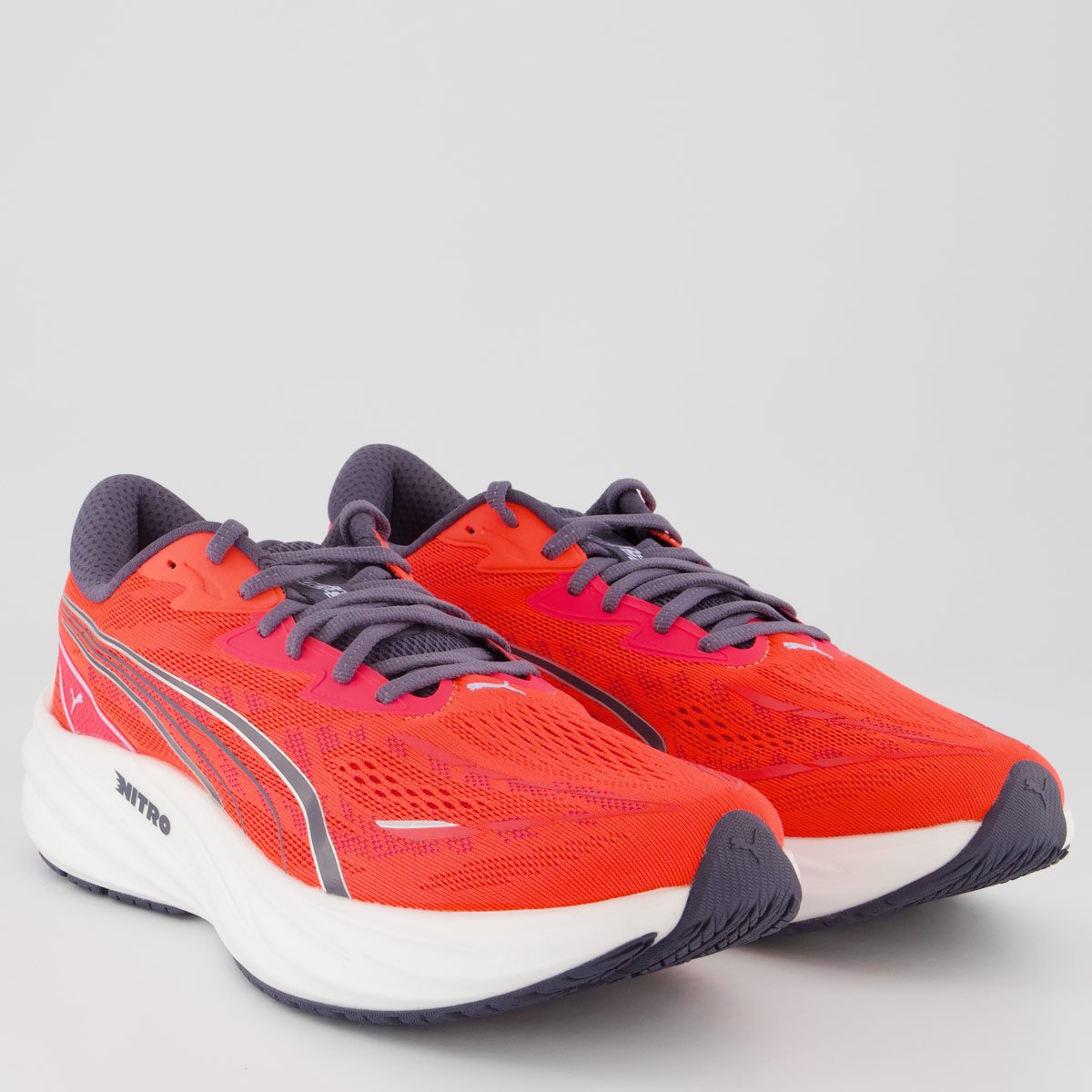 Tênis Puma Velocity Nitro 5 Vermelho e Cinza Vermelho 2